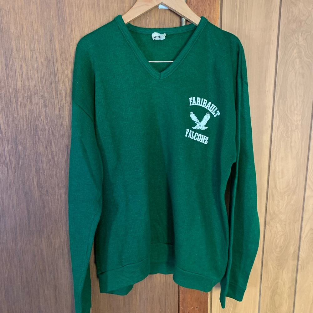Vintage Faribault Falcons Minnesota Size large sweater